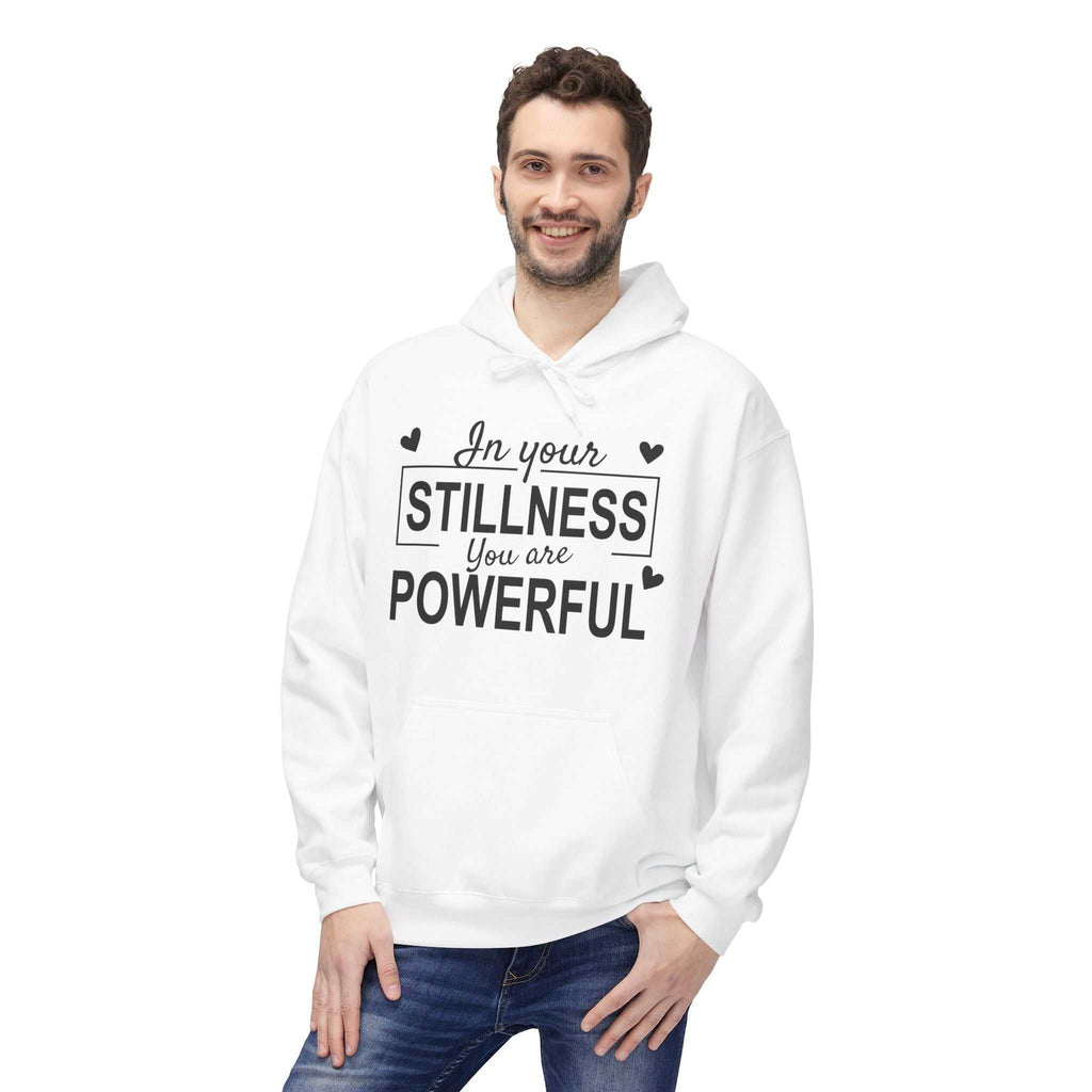 Empowering Fleece Hoodie - Unisex Inspirational Sweatshirt for Mindfulness, Motivational Gift, Cozy Layering, Self-Care Apparel, [...] - Faith2Print