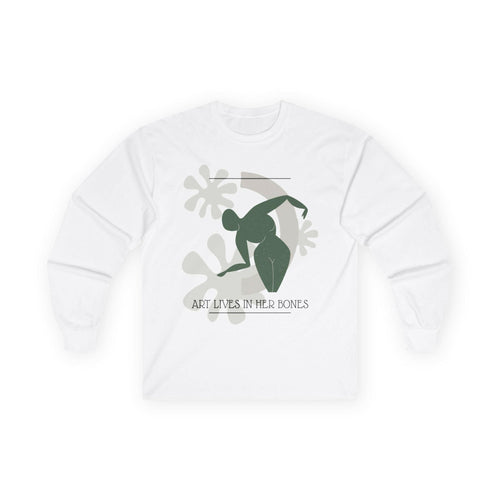 Art-Inspired Women's Long Sleeve Tee - Perfect for Artists, Gift for Creative Souls Long-sleeve Faith2Print.