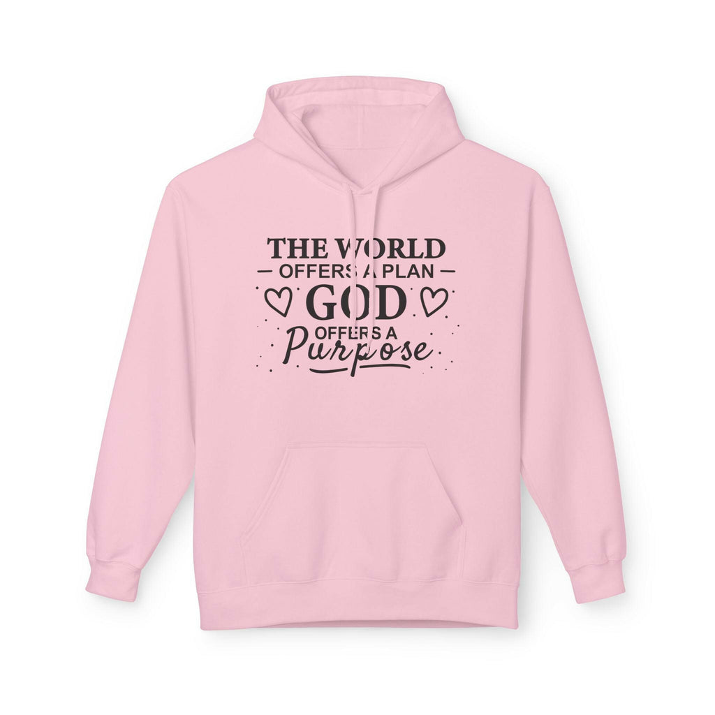 Inspirational Fleece Hoodie - Softstyle Unisex Pullover with Motivational Quote, Cozy Gift for Him/Her, Casual Wear, Faith-Based Clothing - Faith2Print