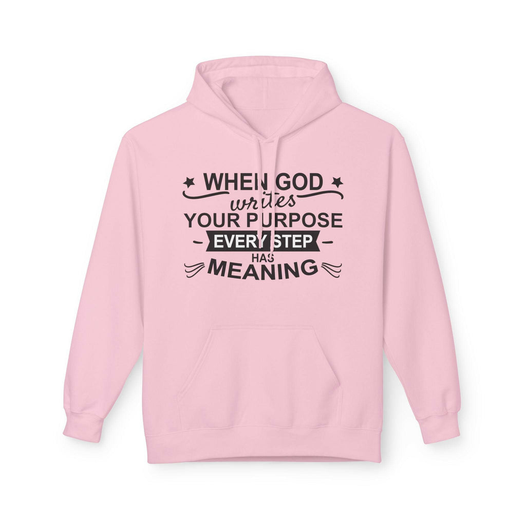 Purposeful Hoodie - Inspirational Fleece Sweatshirt, Unisex Gift, Everyday Wear, Motivational Apparel, Thoughtful Present, Cozy Style - Faith2Print