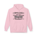 Purposeful Hoodie - Inspirational Fleece Sweatshirt, Unisex Gift, Everyday Wear, Motivational Apparel, Thoughtful Present, Cozy Style - Faith2Print
