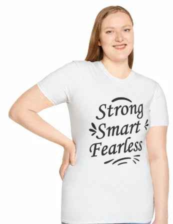 Strong Smart Fearless Unisex Softstyle Cotton Tee