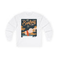 Surfing Vibes Long Sleeve Tee, Beachwear, Summer Shirt, Cool Gift for Surfers, Relaxed Casual Style Long-sleeve Faith2Print.