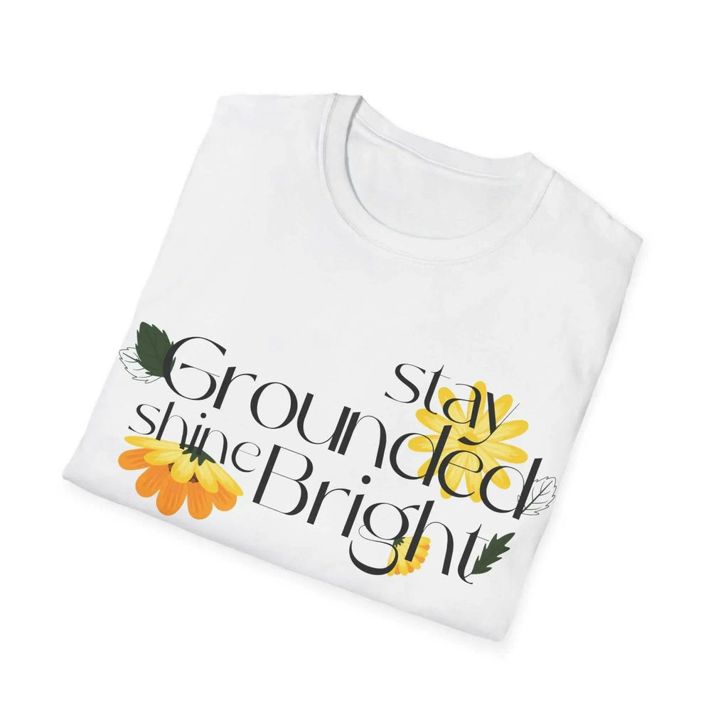 "Stay Grounded Stay Bright" Softstyle Women's Cotton Tee T-Shirt 2346042373498767881-2048-_8
