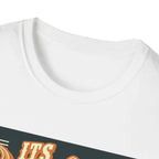 White t-shirt with crew neck.