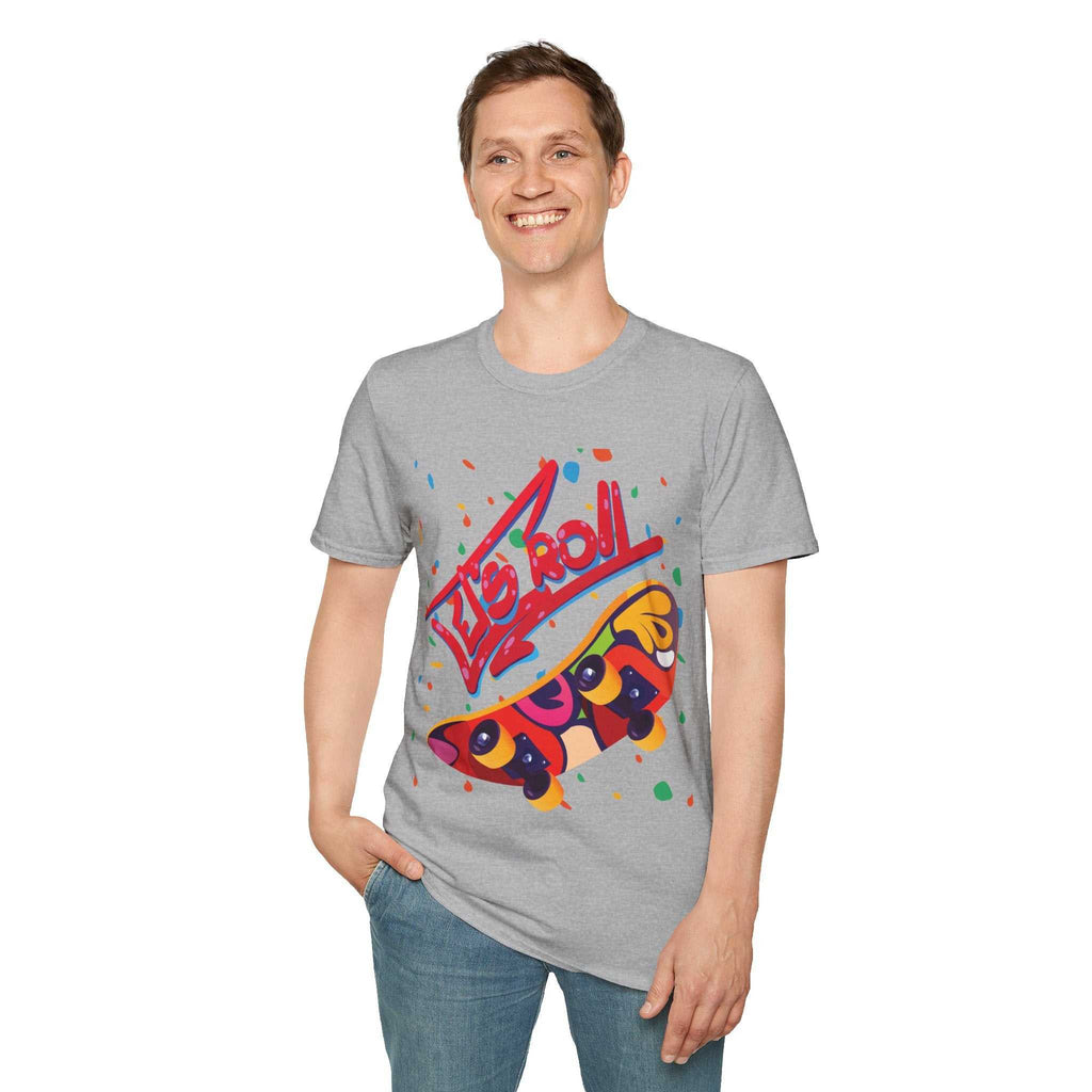 Colourful SkaterT-Shirt for Skateboard Lovers