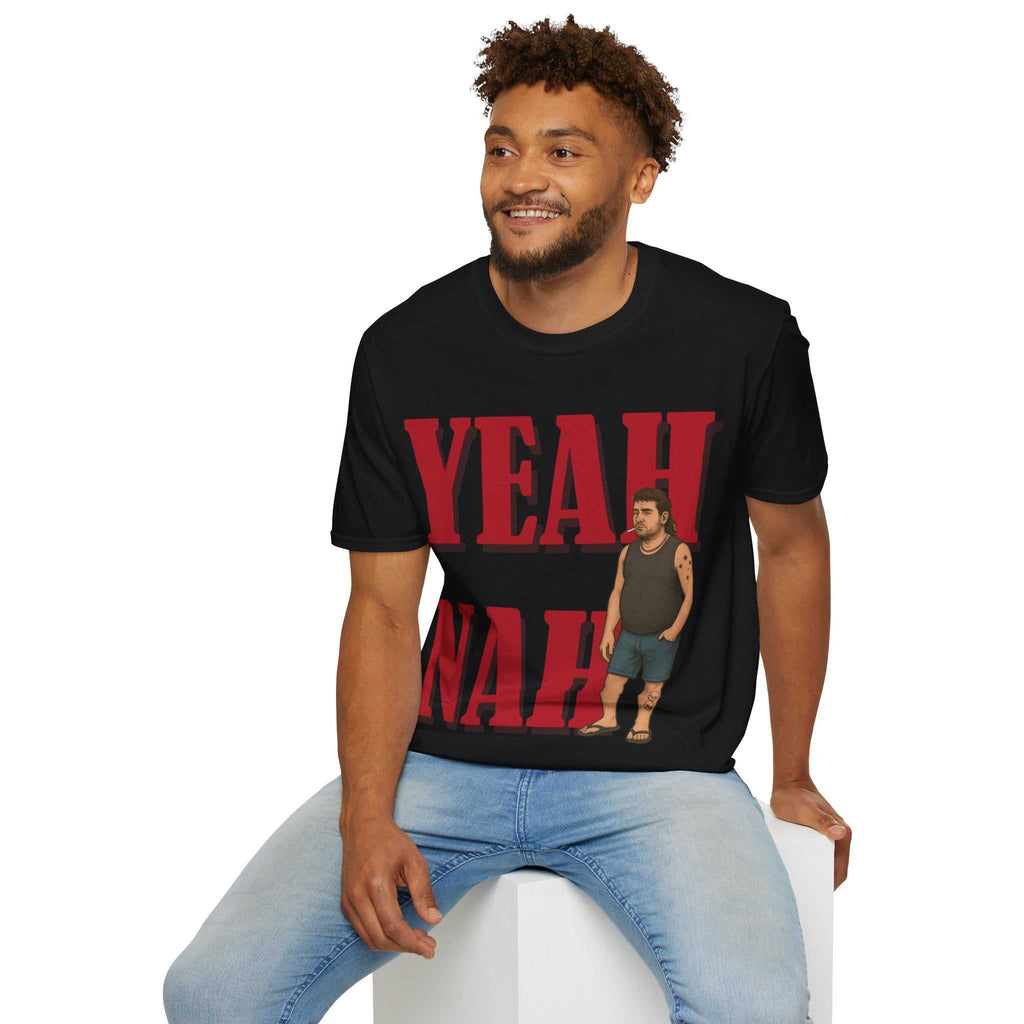Funny Graphic Tee - Yeah Nah Unisex Softstyle T-Shirt | Casual Wear, Gift for Friends, Summer Outfits, Humor Apparel, Quirky Fashion