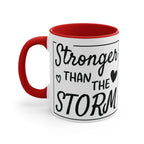 Colourful Inspirational Mug, Stronger Than the Storm Coffee Cup 11oz Mug 3093415679865241499_2048