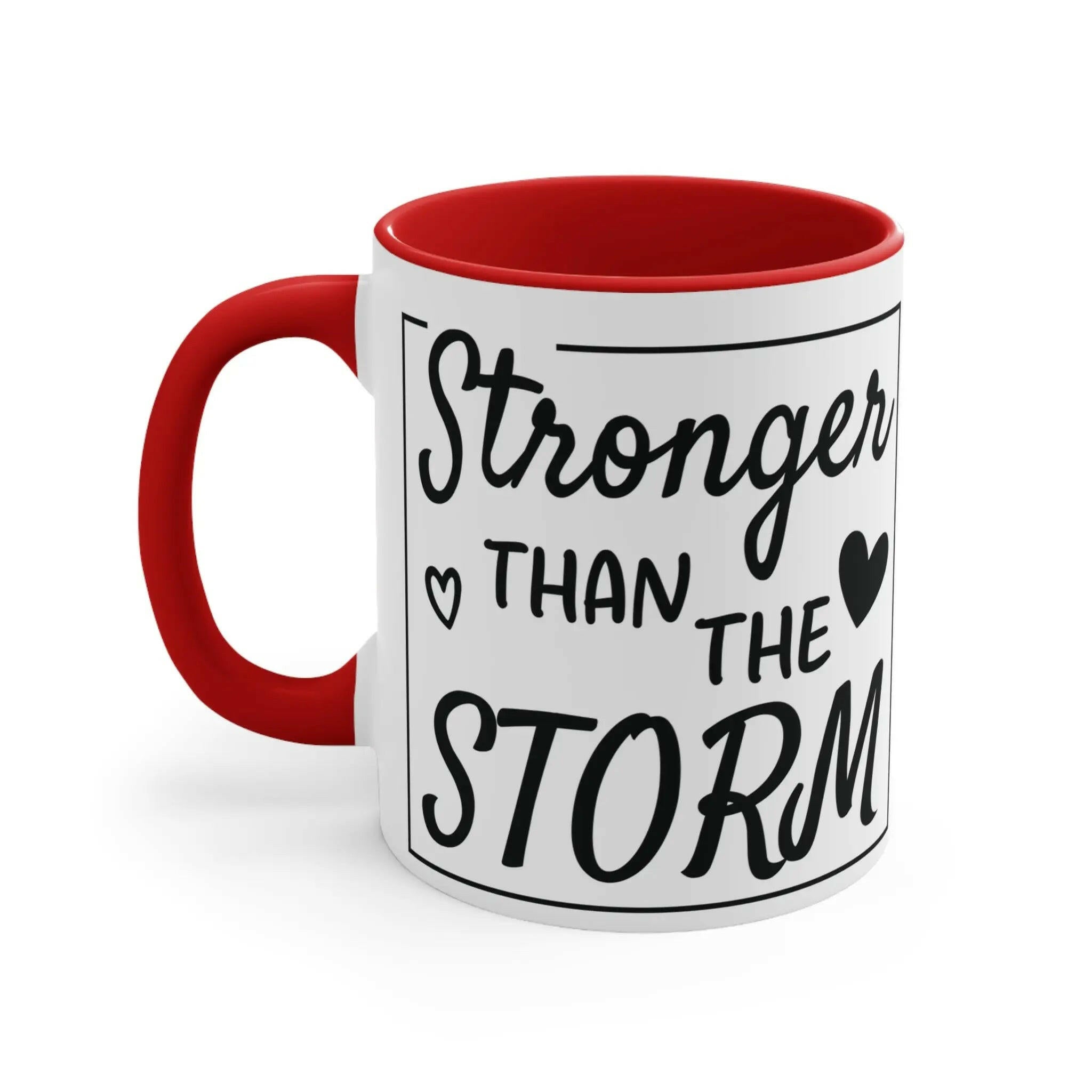 Colourful Inspirational Mug, Stronger Than the Storm Coffee Cup 11oz Mug 3093415679865241499_2048