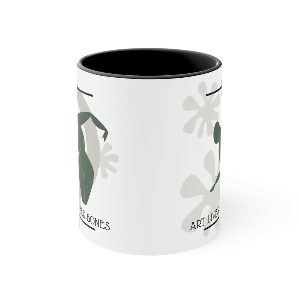Artistic Accent Mug - Colourful Ceramic Coffee Cup, Gifts for Artists, Home Decor, Unique Tea Mug, Inspirational Drinkware Mug Faith2Print.