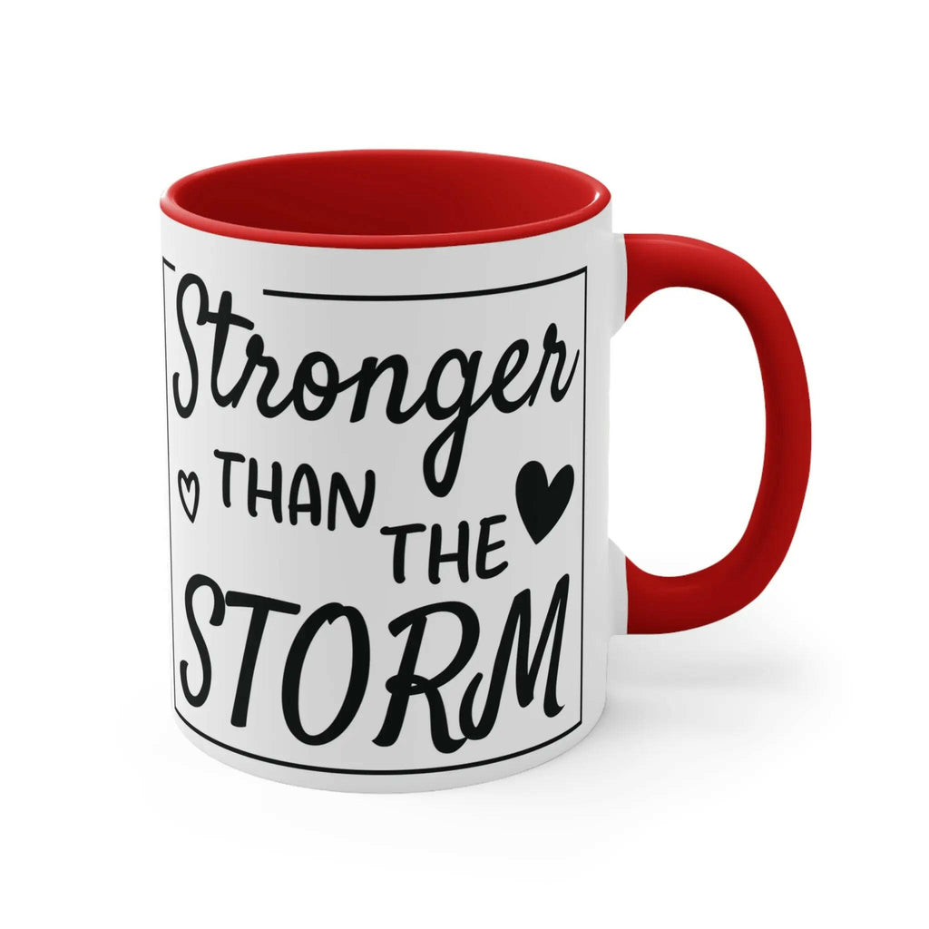 Colourful Inspirational Mug, Stronger Than the Storm Coffee Cup 11oz Mug 3647605212821572908_2048