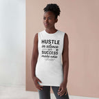 Motivational Tank Top - Unisex Hustle in Silence Success Make Noise Tee, Gym Wear Tank Top Faith2Print.