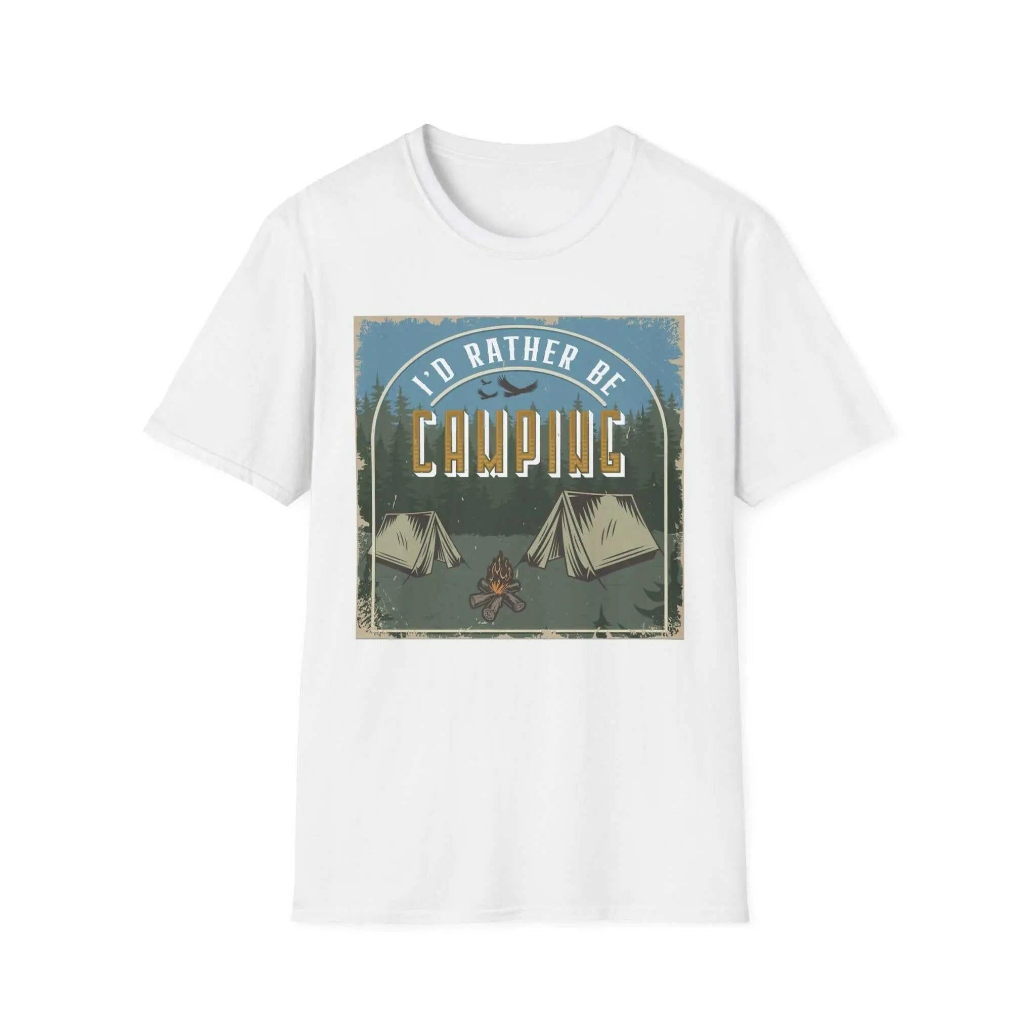 I'd Rather Be Camping Men's Softstyle T-Shirt T-Shirt 3975160594557071737-2048-_4