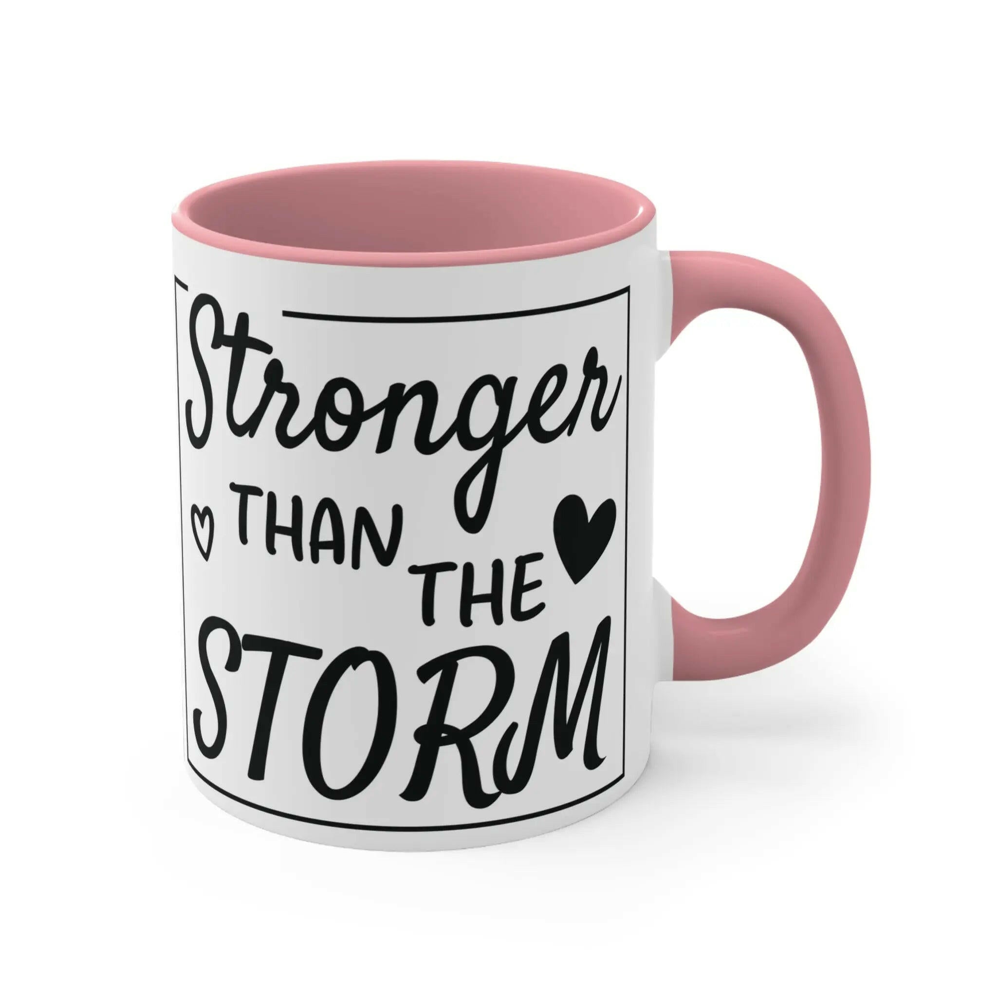 Colourful Inspirational Mug, Stronger Than the Storm Coffee Cup 11oz Mug 4171648834307636970_2048