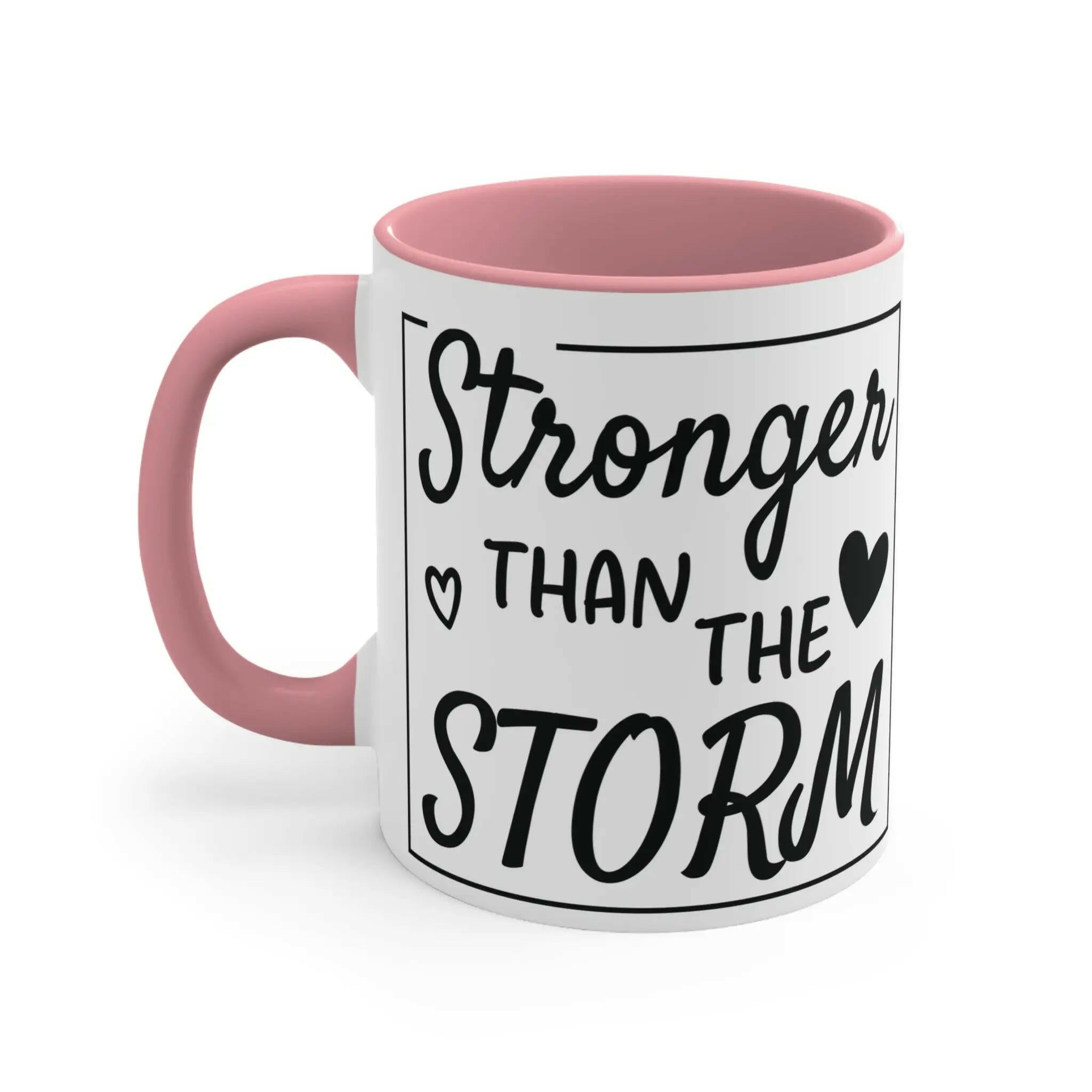 Colourful Inspirational Mug, Stronger Than the Storm Coffee Cup 11oz Mug 4204363974344631700_2048