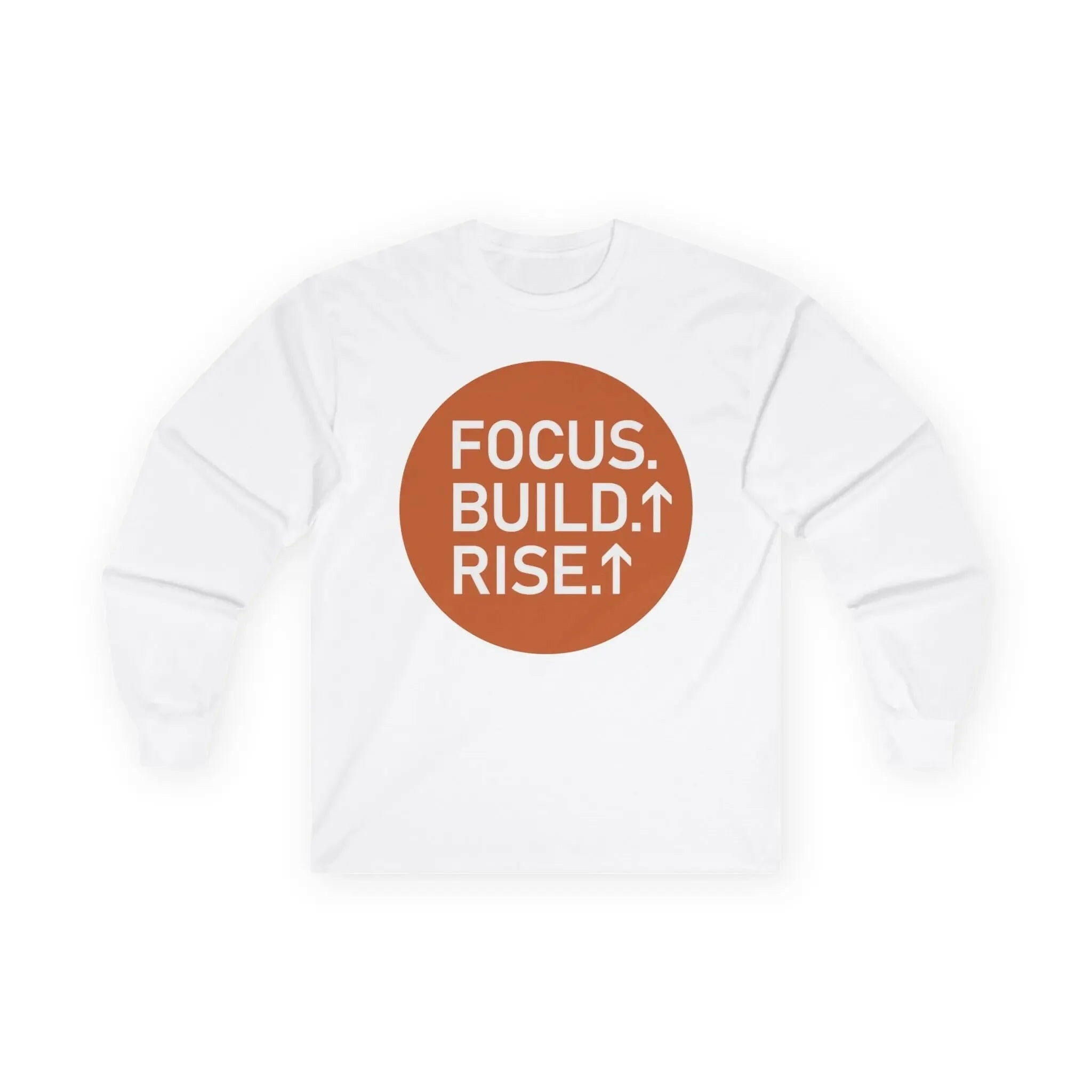 Motivational Focus Build Rise Long Sleeve Tee White Long-sleeve 473235927316606678_2048