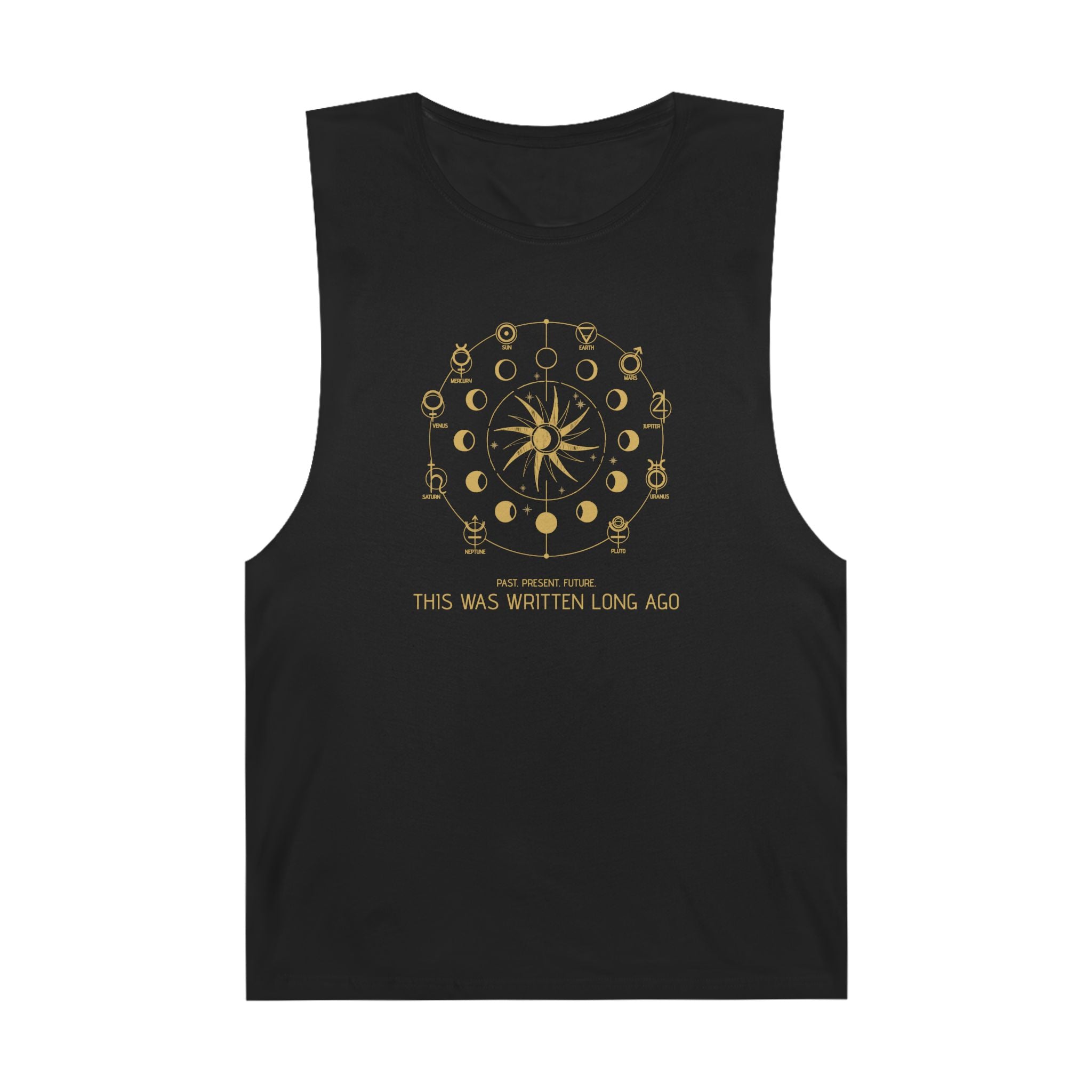 Celestial Graphic Tank Top, Astrology Inspired Unisex Tank, Bohemian Style Sleeveless Shirt, Zodiac Symbol Apparel, Festival Outfit