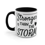 Colourful Inspirational Mug, Stronger Than the Storm Coffee Cup 11oz Mug 501588553541816578_2048