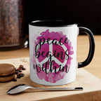 Peaceful Inspirational Mug, 11oz Coffee Cup Mug Faith2Print.