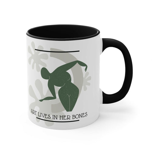 Artistic Accent Mug - Colourful Ceramic Coffee Cup, Gifts for Artists, Home Decor, Unique Tea Mug, Inspirational Drinkware Mug Faith2Print.
