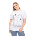 Unisex Heavy Cotton Tee - "Even in the Moonlight, Bloom Gently"