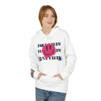 Fleece Hoodie with 'Just Vibin'' Design Unisex - Faith2Print
