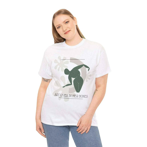 Art Lives in Her Bones Women's Heavy Cotton Tee