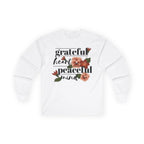 Grateful Heart Peaceful Mind Women's Long Sleeve Tee White Long-sleeve 5960464171483830482_2048