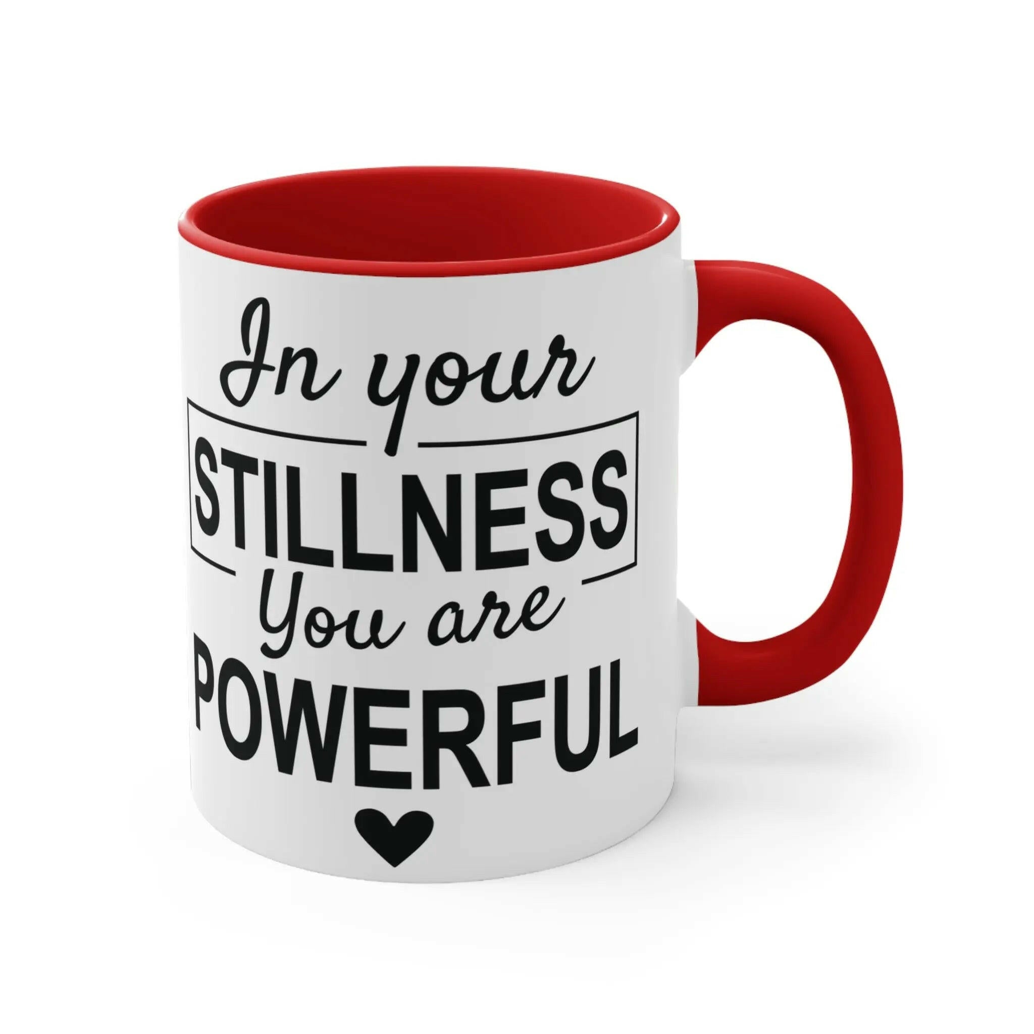 Empowering Stillness Mug, Motivational Coffee Cup 11oz 11oz Red Mug 6062426015381043004_2048