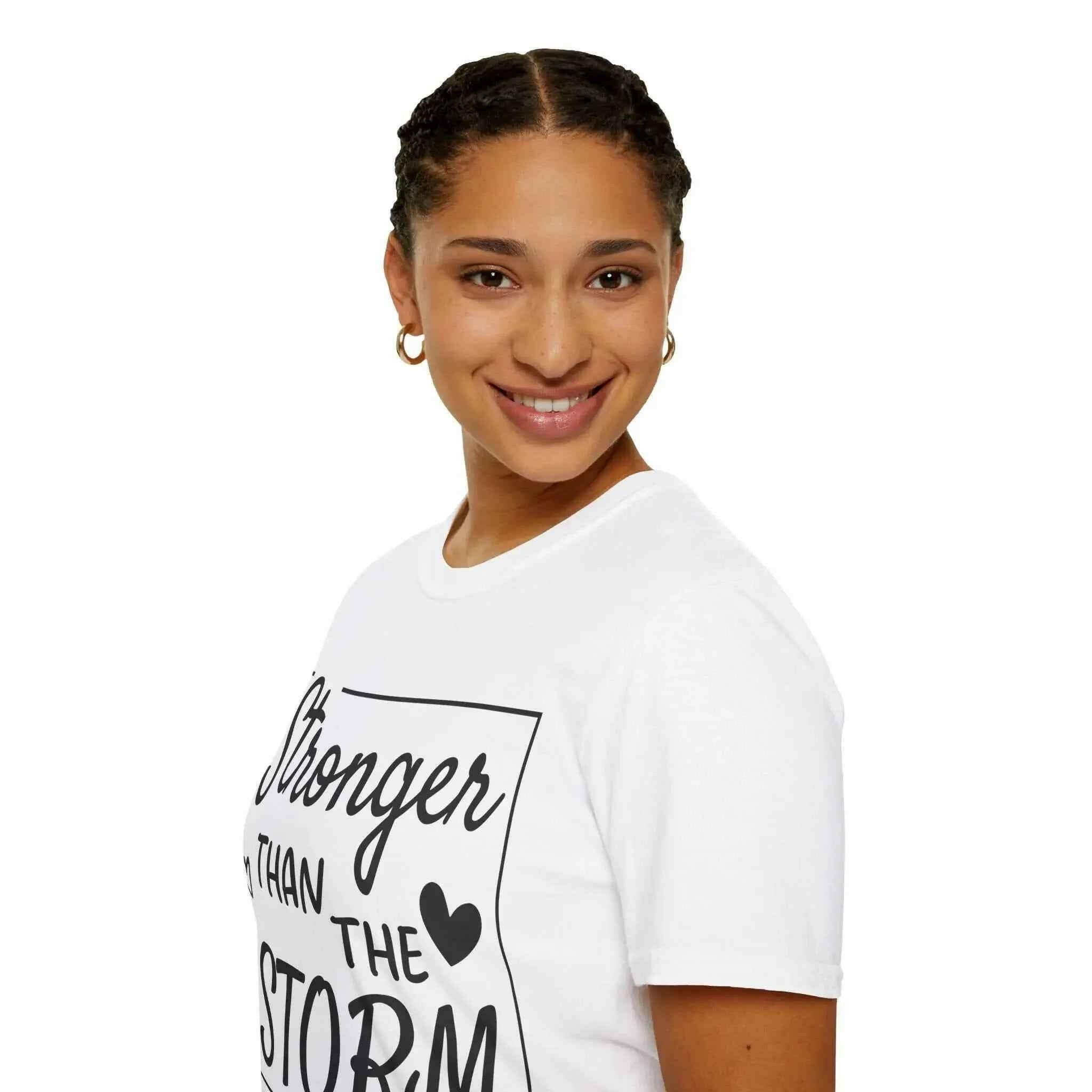 Unisex Inspirational T-Shirt - "Stronger than the Storm"