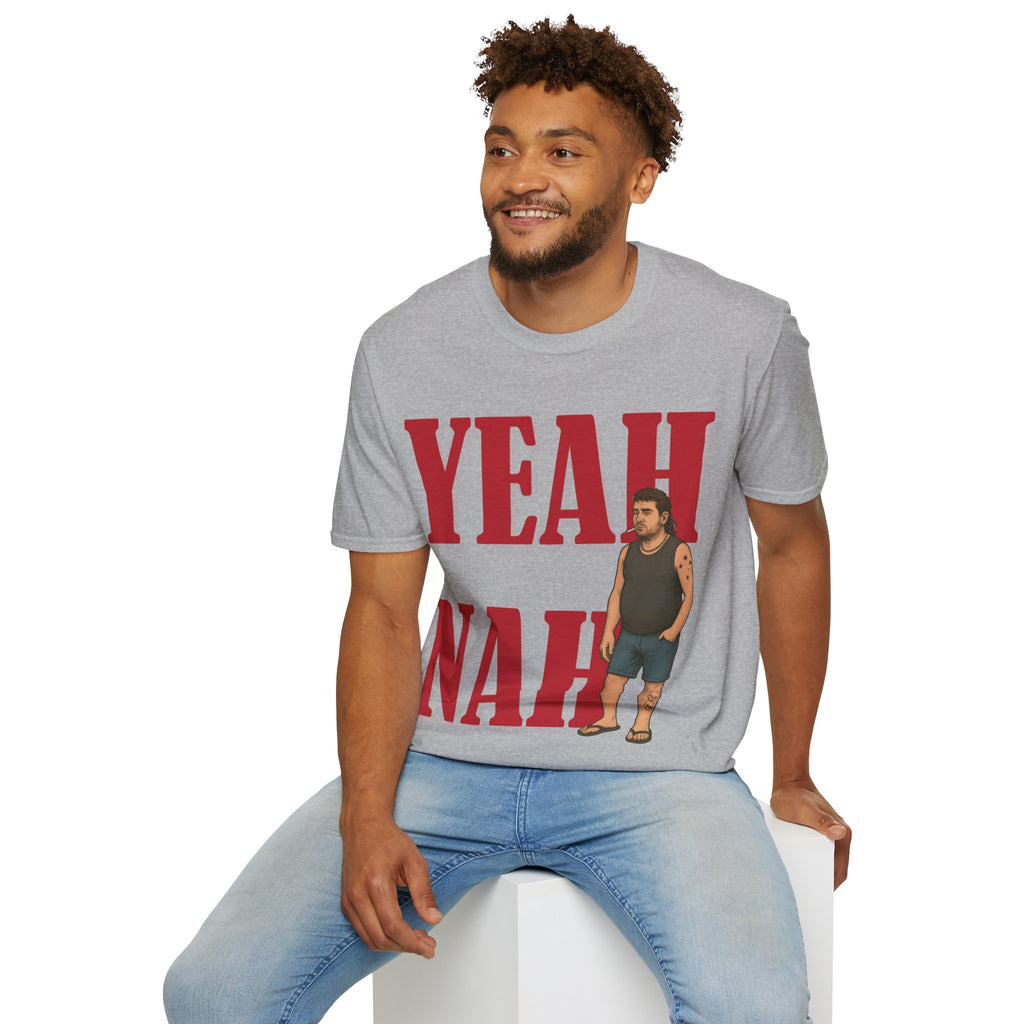 Funny Graphic Tee - Yeah Nah Unisex Softstyle T-Shirt | Casual Wear, Gift for Friends, Summer Outfits, Humor Apparel, Quirky Fashion