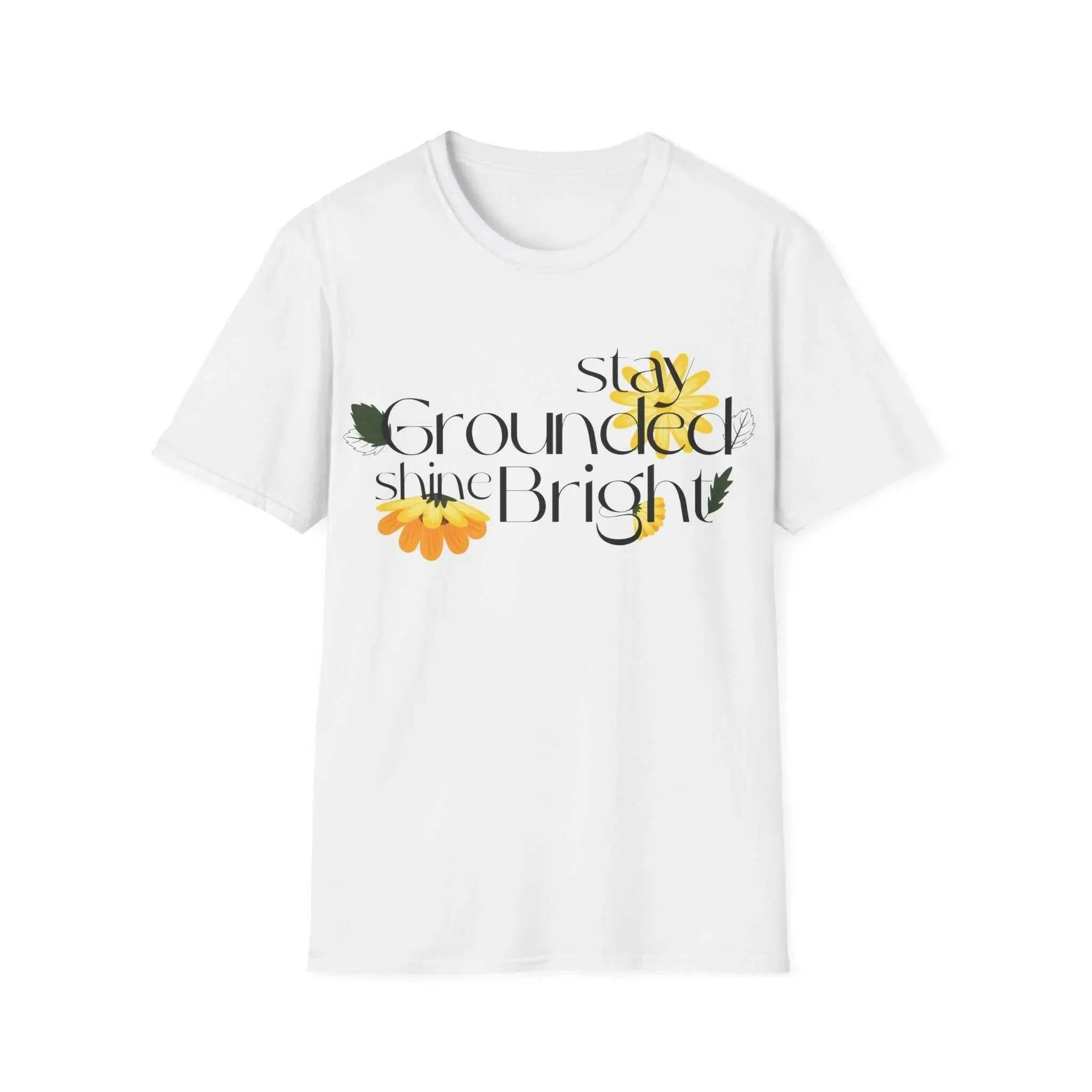 "Stay Grounded Stay Bright" Softstyle Women's Cotton Tee T-Shirt 6656492283335653455-2048-_5