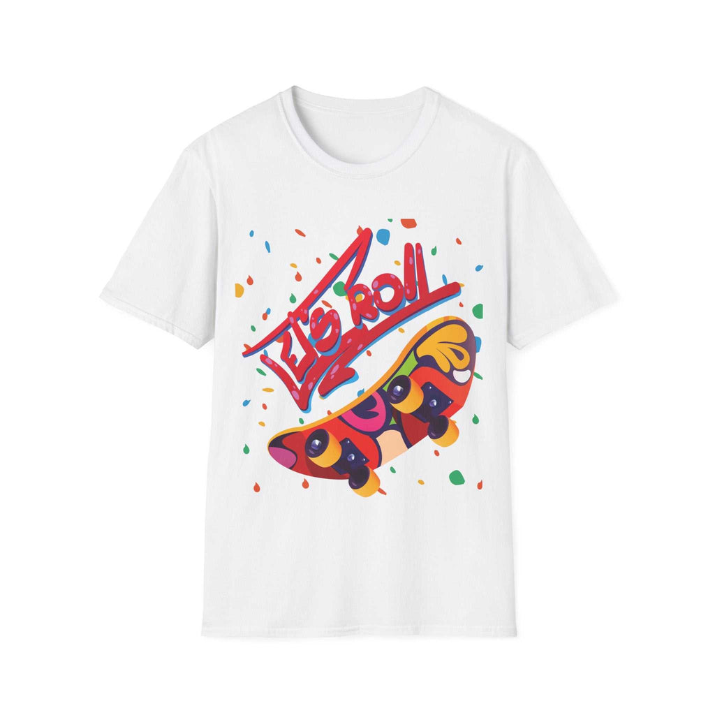 Colourful SkaterT-Shirt for Skateboard Lovers
