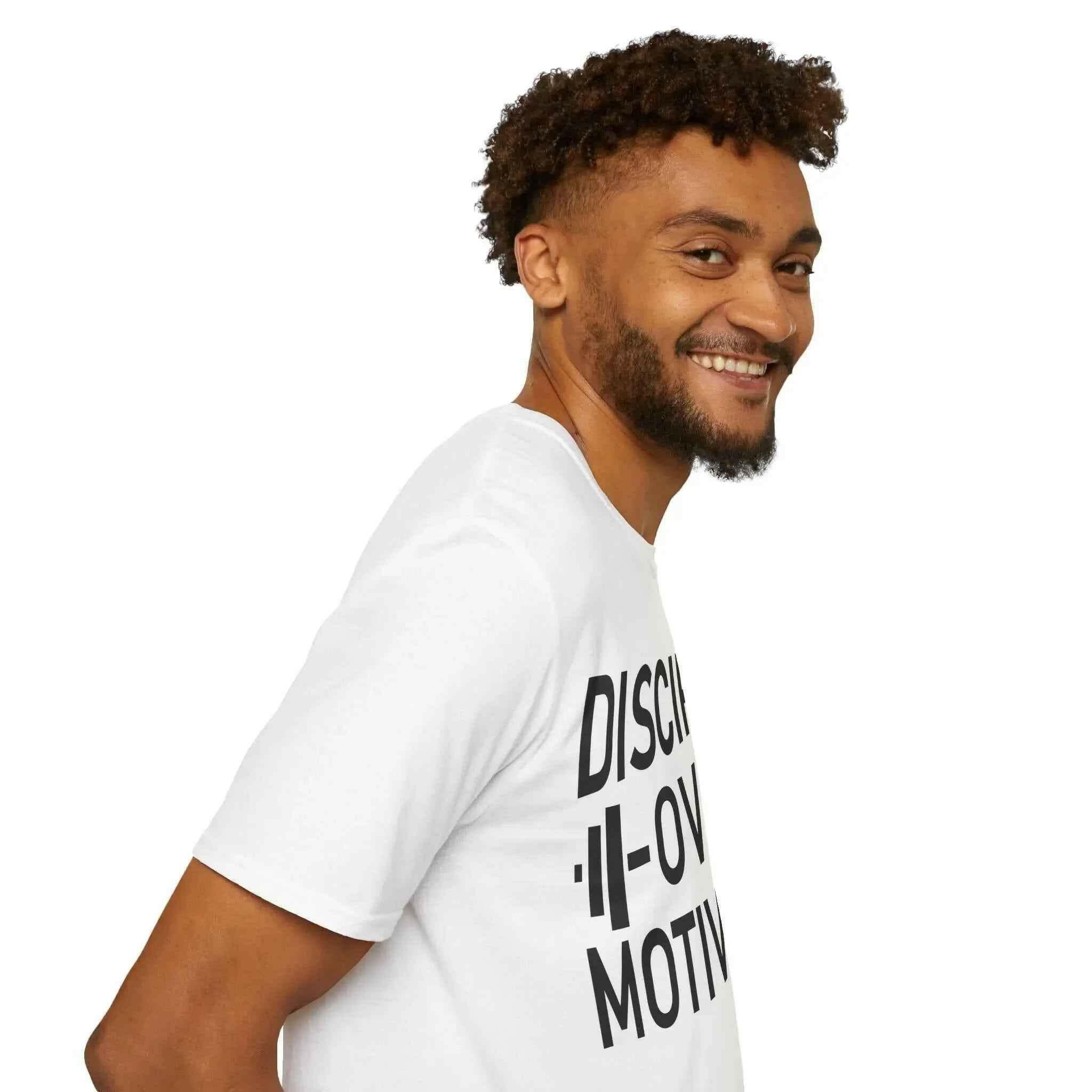 Motivational Workout T-Shirt - Discipline Over Motivation
