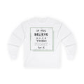 Inspirational Long Sleeve Men's Tee "If you believe in it, then fight for it" White Long-sleeve 6736735203156268965_2048