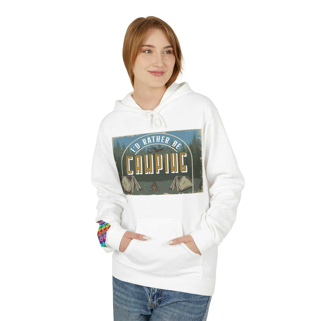 Cozy Camping Fleece Unisex Hoodie Hoodie Faith2Print.