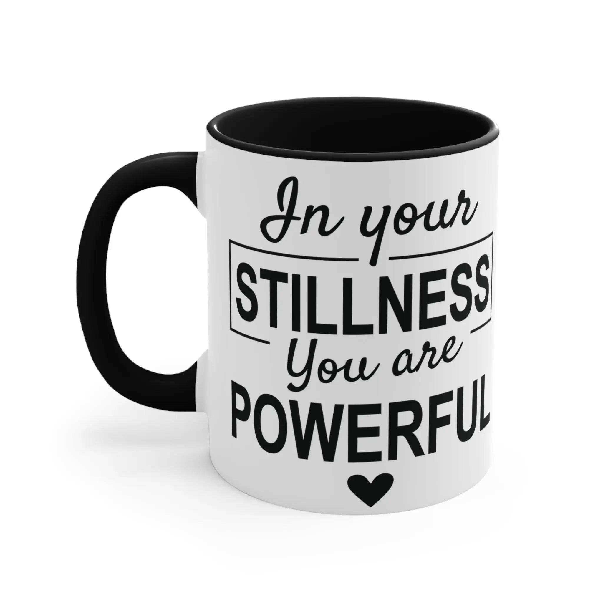 Empowering Stillness Mug, Motivational Coffee Cup 11oz Mug 7002604111251068656_2048