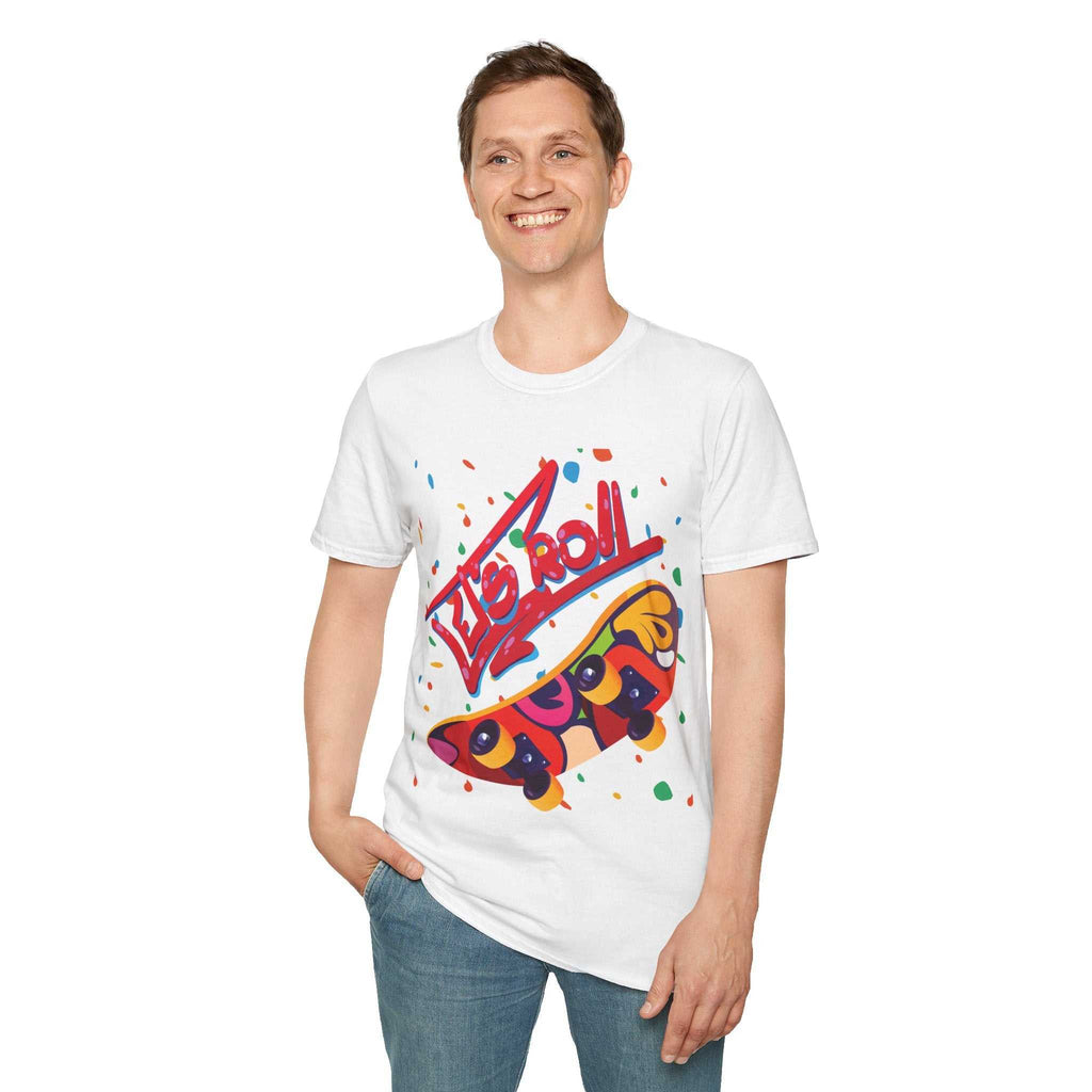 Colourful SkaterT-Shirt for Skateboard Lovers