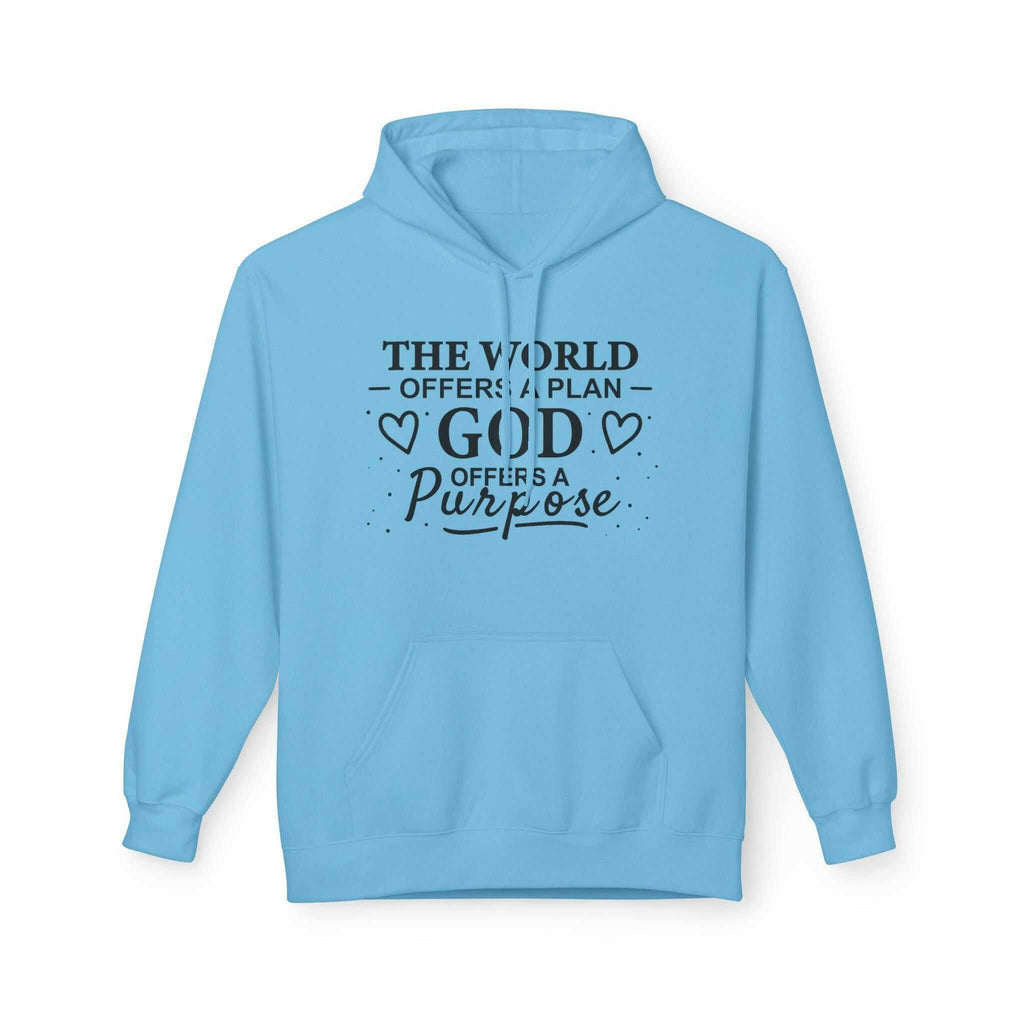 Inspirational Fleece Hoodie - Softstyle Unisex Pullover with Motivational Quote, Cozy Gift for Him/Her, Casual Wear, Faith-Based Clothing - Faith2Print