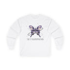 Women's Butterfly Long Sleeve Tee "Metamorphosis' Change Growth Mindset Top