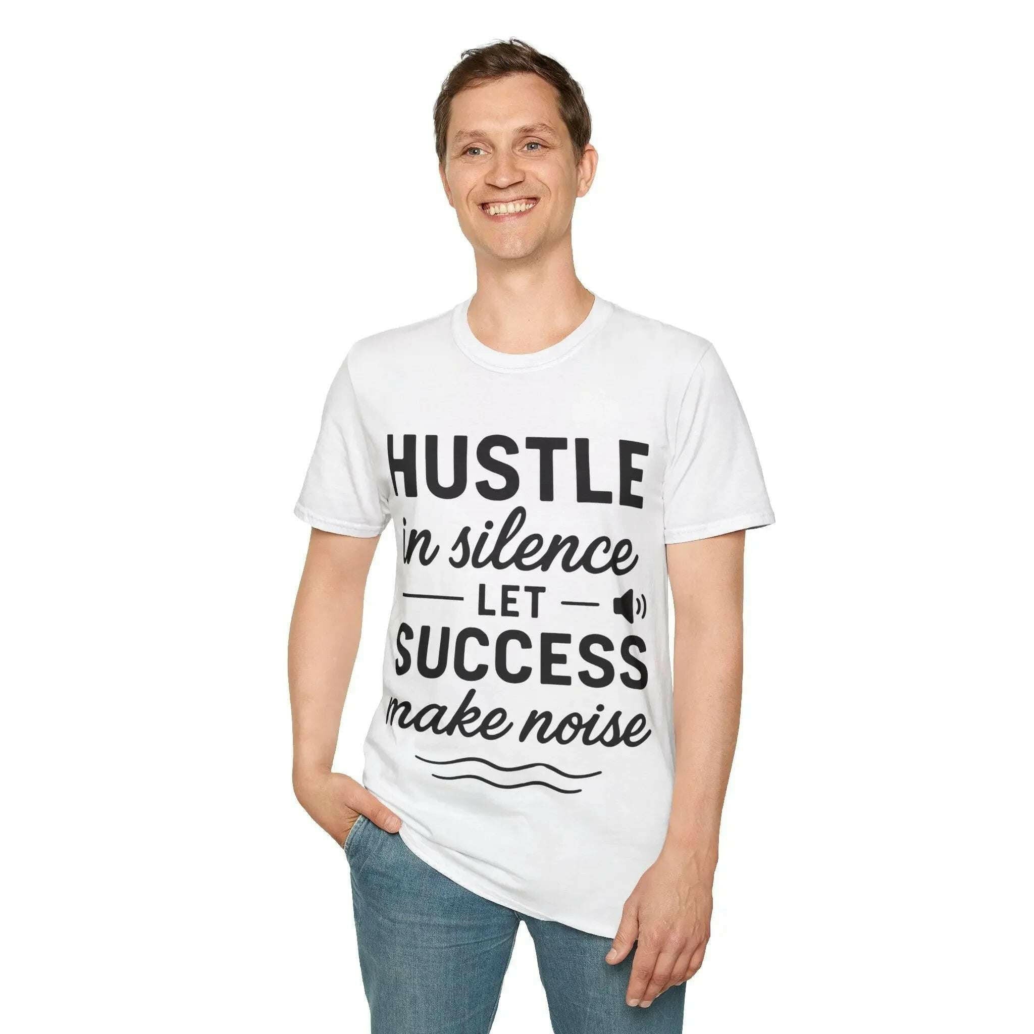 Motivational Unisex Hustle Tee, Inspirational Success Mindset  T-Shirt   Faith2Print