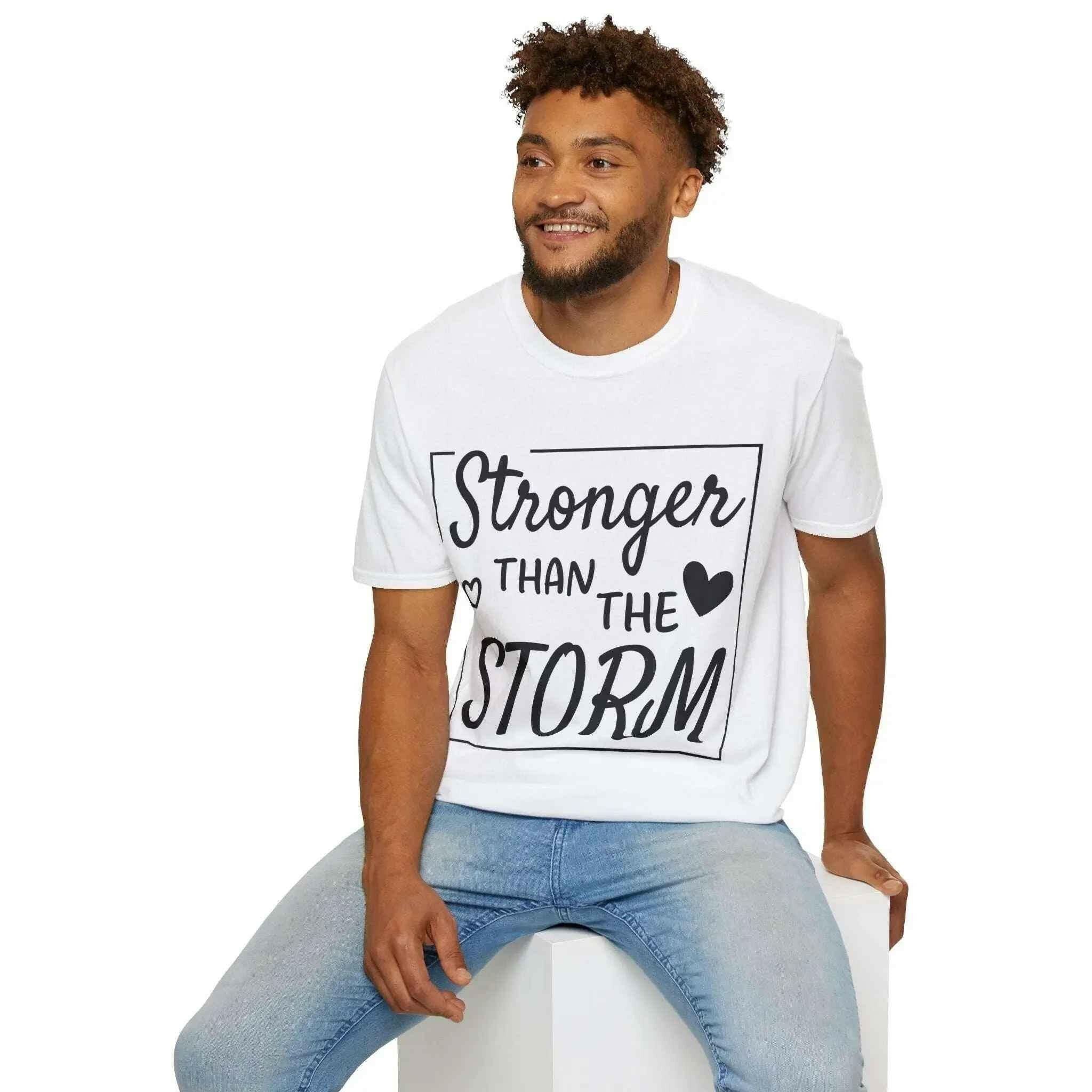 Unisex Inspirational T-Shirt - "Stronger than the Storm"